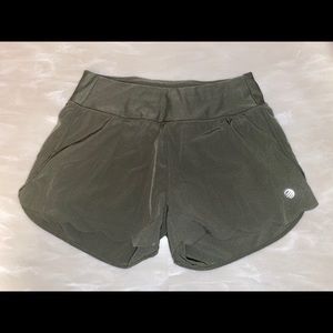 Olive athletic shorts